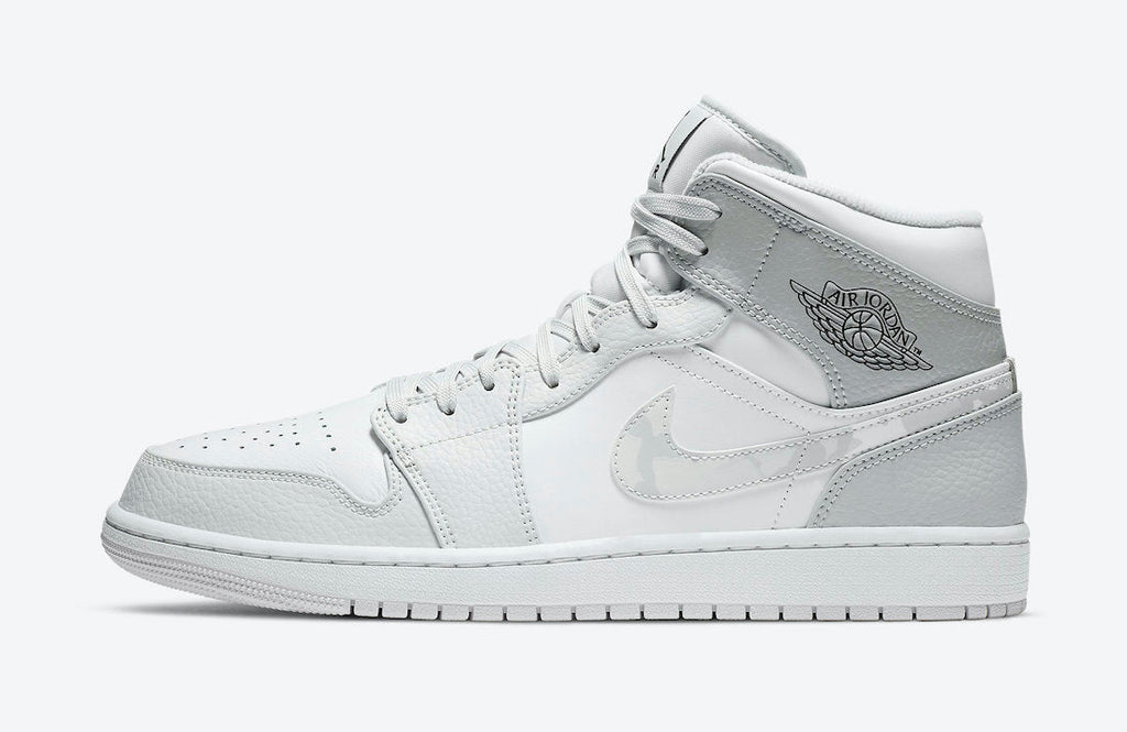 Jordan 1 MID SE GS Grey Camo Swoosh DC9035 Sneakers - Hype Release