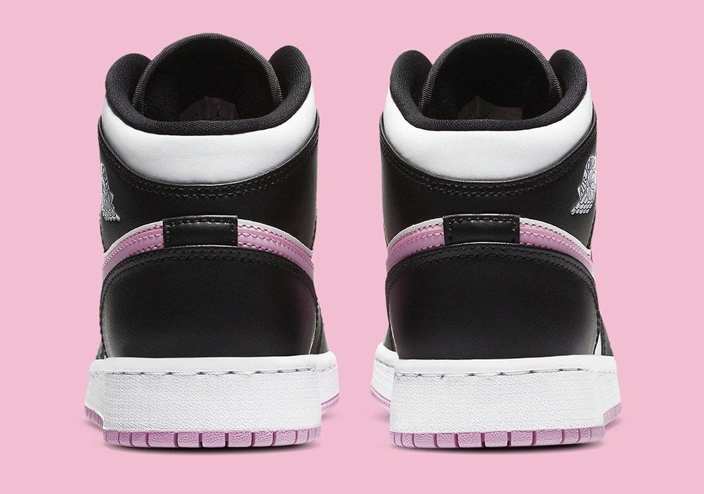 Jordan 1 Mid White Black Light Arctic Pink Sneakers - Elite Edition