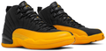 Jordan 12 Retro Black University Gold Sneakers - Authentic