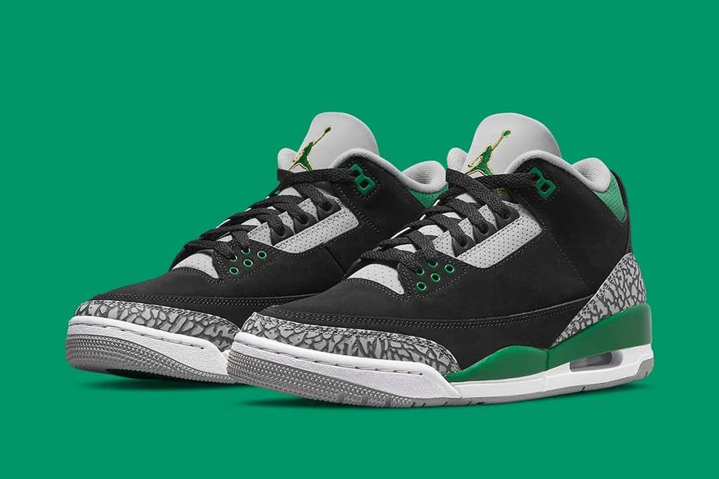 Jordan 3 Retro Pine Green Sneakers - Vintage Inspired | Style MVP