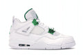 Jordan 4 Retro Metallic Green Sneakers - Authentic | Silhouette King