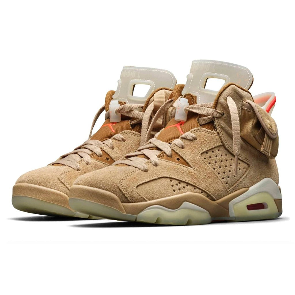 Jordan 6 Retro Travis Scott British Khaki Sneakers - Hype Release